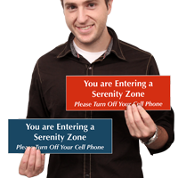 Serenity Zone, Turn Off Cell Phone Sign