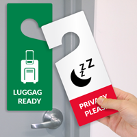 Privacy Please Luggage Ready Door Hang Tag