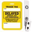 Delayed Serious, Not Life Threatening Triage Tag