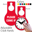 Will Be Back Clock Door Hanger