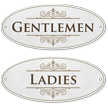 Gentlemen and Ladies DiamondPlate™ Door Sign Kit
