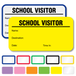 School Visitor Labels Book