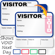 Small TAB Expiring Visitor Passes Book