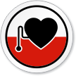 Pacemaker Wearers Symbol ISO Circle Sign