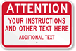 Custom Attention Sign