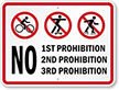 No Skateboarding, Bicycle Riding, Roller Blading Sign