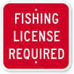 Fishing License Required Sign