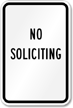 No Soliciting Sign
