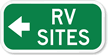 RV (With Left Arrow) Sign