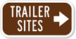 Trailer Sites (With Right Arrow) Sign