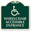 Wheelchair Accessible Entrance Sign