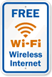 Free Wi Fi Wireless Internet Sign