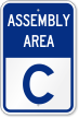 Emergency Assembly Area C Sign