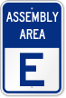 Emergency Assembly Area E Sign