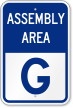 Emergency Assembly Area G Sign