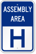 Emergency Assembly Area H Sign