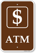 ATM Camp Sign With Symbol