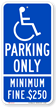 California Combination Handicap Parking Sign