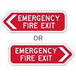 Emergency Fire Exit Sign