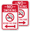 No Smoking Beyond This Point Sign