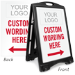 Personalized Parking Message Sidewalk Sign Insert