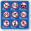 Pool Rules Symbol Sign