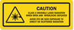Class 4 Invisible Laser Radiation Label