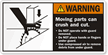Do Not Place Hands Fingers Under Guard Label