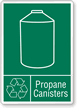 Propane Canister Recycle Label