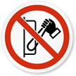 Do Not Switch On ISO Prohibited Action Label