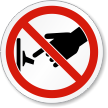 Do Not Turn On Switch ISO Prohibition Label
