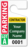 Plastic ToughTags™ for Contractor Parking Permits