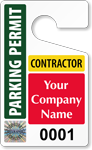 Plastic ToughTags™ for Contractor Parking Permits