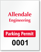 ForgeGuard Custom Tamper Evident Vertical Parking Permit Insert