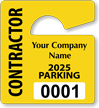 Plastic ToughTags™ Parking Permits, Mini