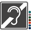 Assistive Listening Pictogram Sign