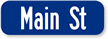 Personalized 'Civic' Street Sign in Lower Case