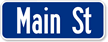 Customized 'Civic' Street Sign in Lower Case