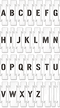 Lock n Spray Interlocking A Z Floor Stencil Kit