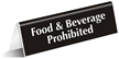 Food Beverage Prohibited Sign