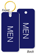 MEN Bathroom Keychain, Double Sided