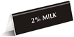 Milk Office Tabletop Tent Sign