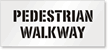 Pedestrian Walkway Floor Stencil