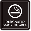 Designated Smoking Area Sign