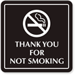 Thank You For Not Smoking (with symbol)