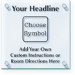 Add Custom Headline Instructions And Directions ClearBoss Sign