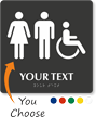 Custom Braille Restroom Sign