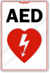 AED with Graphic Sign