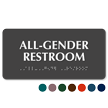 All Gender Restroom Sign with Braille