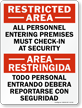 All Personnel Must Check In Bilingual Sign